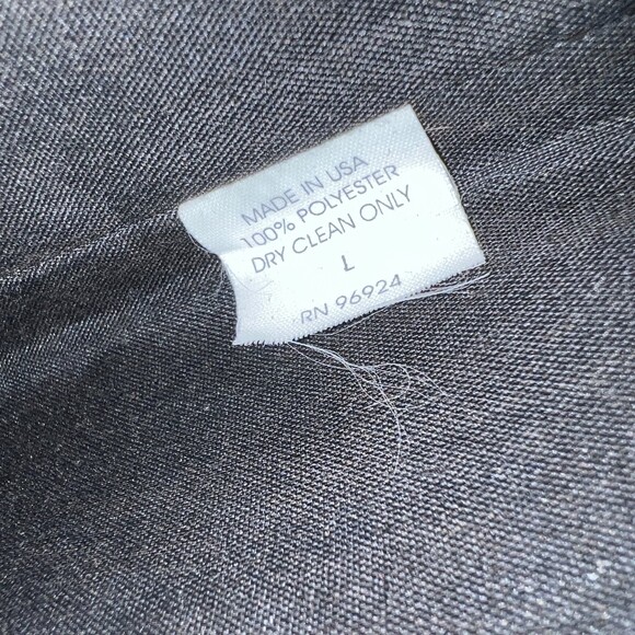 Tuxedo Vest Formal wear Necktie Mel Howard Vintage Black Silver Large - Picture 6 of 10